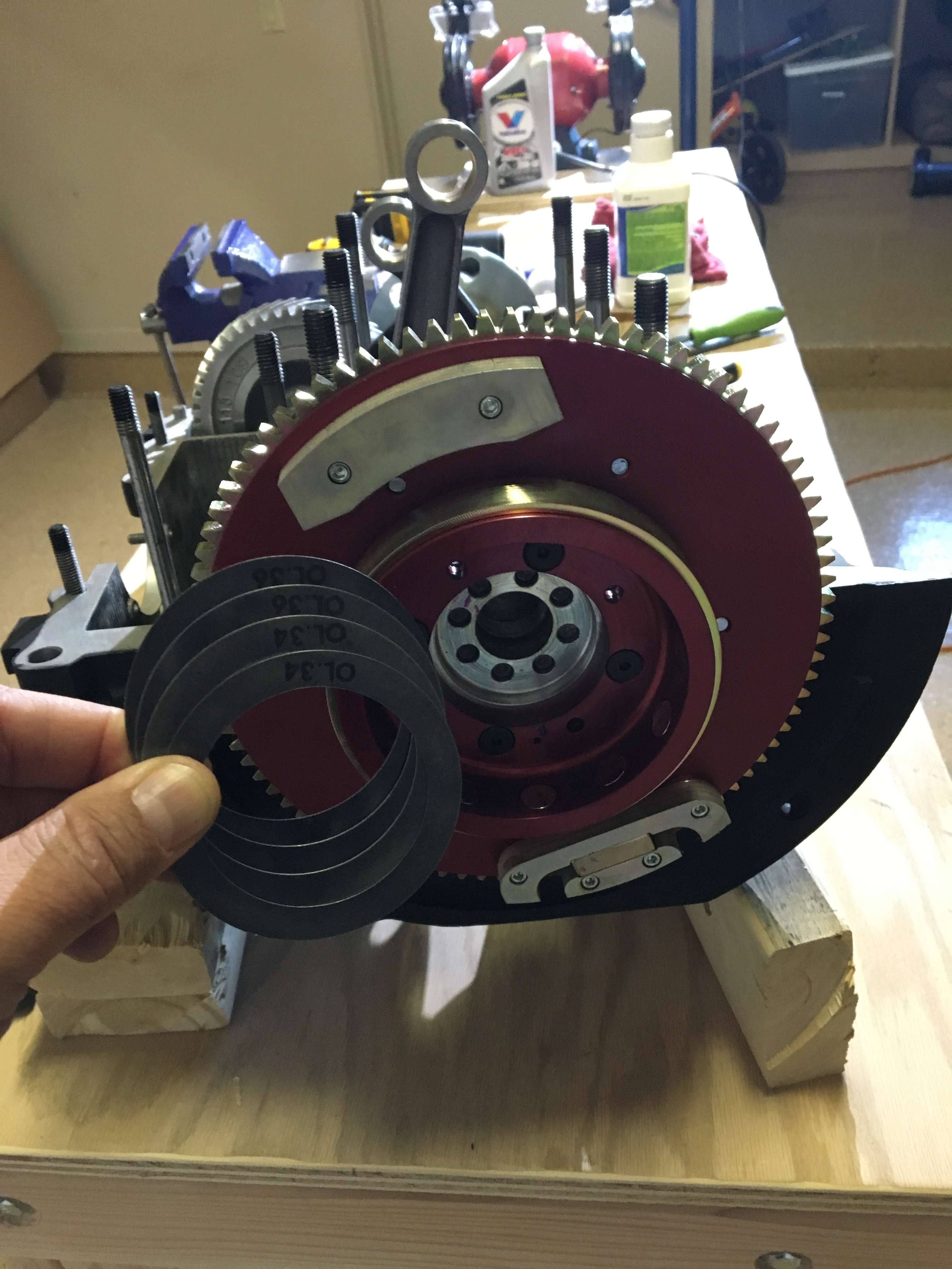 Flywheel + Shims 